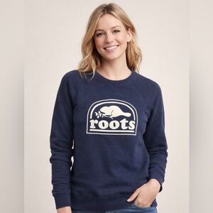 Roots Classic Blue Crewneck